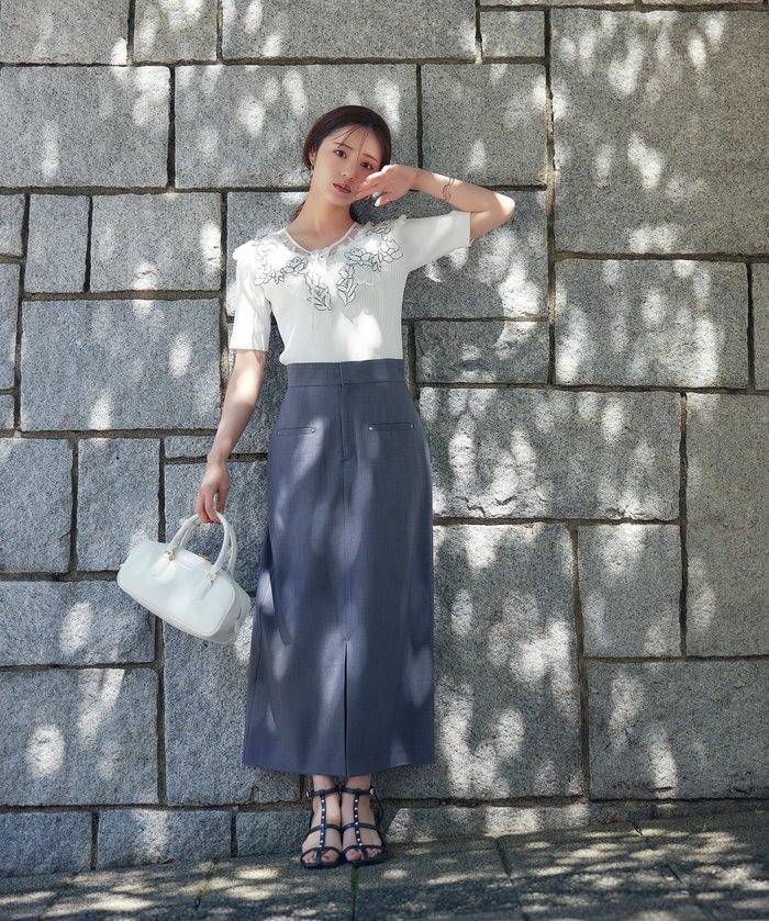 【プロポーション ボディドレッシング/PROPORTION BODY DRESSING】の前スリットナロースカート インテリア・キッズ・メンズ・レディースファッション・服の通販 founy(ファニー) https://founy.com/ ファッション Fashion レディースファッション Fashion for Women スカート Skirts スリット Slit, Slit Detail ダウン Down, Puffer フロント Front, Front Design ポケット Pocket, Pocket Detail ビジネス 仕事 通勤 Business / Work / Commuting 春 Spring |ID: prp329100004567942 ipo3291000000032724717