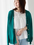 【テチチ/Te chichi】の【接触冷感】金釦Vネックカーディガン 人気、トレンドファッション・服の通販 founy(ファニー) ファッション Fashion レディースファッション WOMEN トップス・カットソー Tops/Tshirt カーディガン Cardigans Vネック V-Neck カーディガン Cardigan シンプル Simple ビジネス 仕事 通勤 Business thumbnail グリーン|ID: prp329100004567943 ipo3291000000032311875