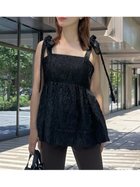 【フレイ アイディー/FRAY I.D】のショルダーリボンペプラムブラウス BLK[009]|ID:prp329100004568012