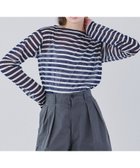 【ビショップ/Bshop】のシースルー ボートネック長袖カットソー WOMEN 人気、トレンドファッション・服の通販 founy(ファニー) ファッション Fashion レディースファッション Fashion for Women トップス・カットソー Cut & Sew Tops カットソー・ベーシックTシャツ Cut-and-Sewn Tops / Stretch Tees & Basics カットソー Cut and Sewn Top バスク Basque, Basque Style パターン Pattern, Design Print 長袖 Long Sleeve, Full Sleeve thumbnail NAVY系1|ID: prp329100004568048 ipo3291000000032640129