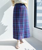【ルクールブラン/le.coeur blanc】のカラミチェックストレートスカート ブルー柄|ID: prp329100004568052 ipo3291000000032367657