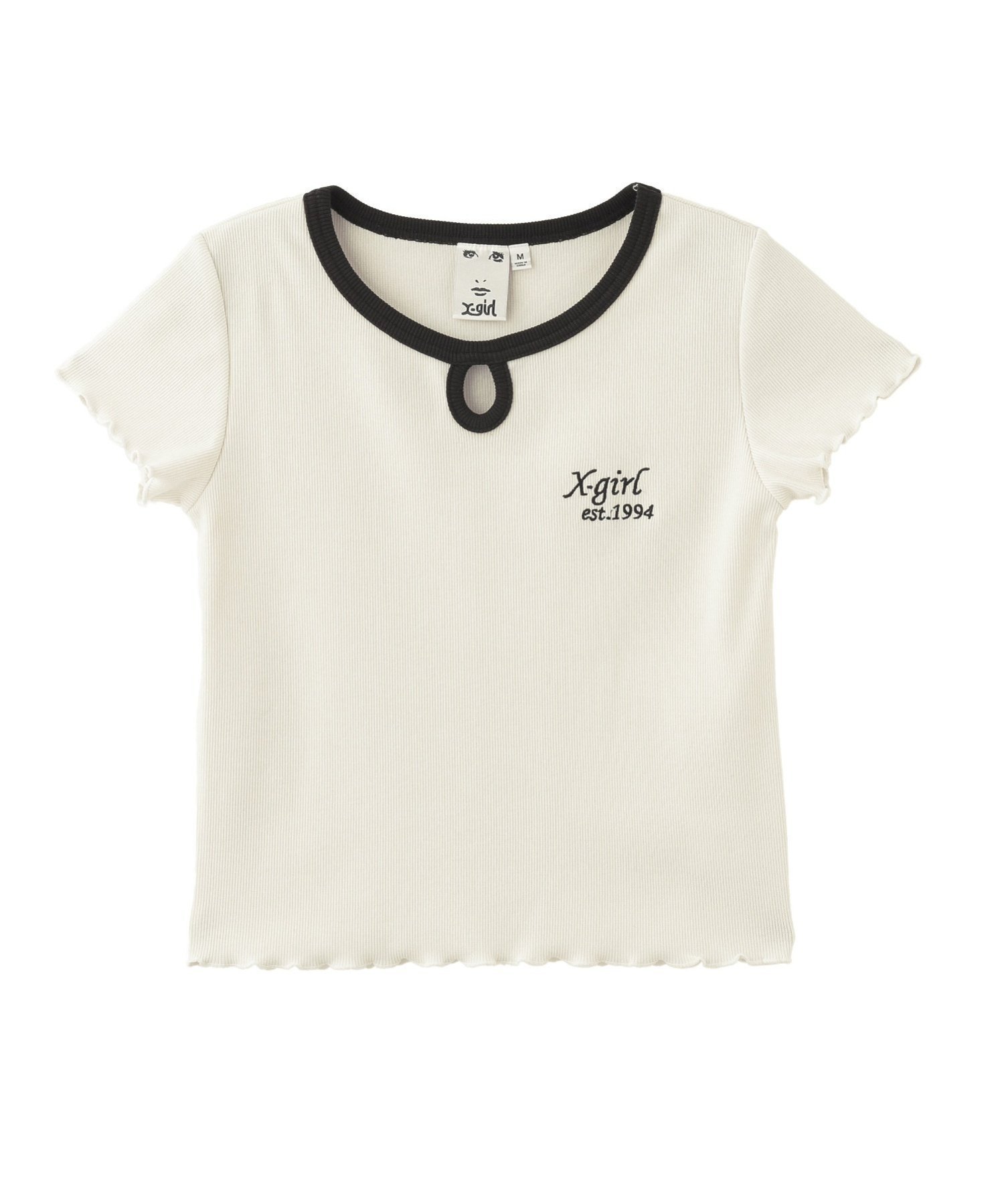 【エックスガール/X-girl】のLETTUCE EDGE BABY TOP 【X-girl】 インテリア・キッズ・メンズ・レディースファッション・服の通販 founy(ファニー) 　ファッション　Fashion　レディースファッション　WOMEN　おすすめ　Recommend　コンパクト　Compact　ルーズ　Loose　ワンポイント　One Point　半袖　Short Sleeve　夏　Summer　春　Spring　S/S・春夏　Ss・Spring/Summer　WHITE|ID: prp329100004568071 ipo3291000000032314107