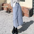【ミニミニストア/miniministore】のデニムスカート スリット タイトスカート サックス|ID: prp329100004568134 ipo3291000000032314885