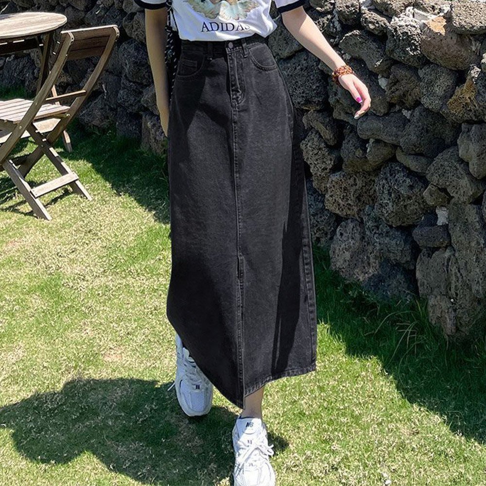 【ミニミニストア/miniministore】のデニムスカート スリット タイトスカート インテリア・キッズ・メンズ・レディースファッション・服の通販 founy(ファニー) 　ファッション　Fashion　レディースファッション　WOMEN　スカート　Skirt　デニムスカート　Denim Skirts　インディゴ　Indigo　スウェット　Sweat　ストレート　Straight　スリット　Slit　センター　Center　タイトスカート　Tight Skirt　デニム　Denim　パーカー　Hoodie　ペンシル　Pencil　夏　Summer　S/S・春夏　Ss・Spring/Summer　A/W・秋冬　Aw・Autumn/Winter・Fw・Fall-Winter　チャコールブラック|ID: prp329100004568134 ipo3291000000032314887