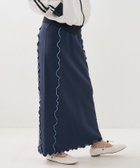 【フリークスストア/FREAK'S STORE】の配色メロー スウェットスカート 24SS ネイビー|ID: prp329100004568135 ipo3291000000032314902