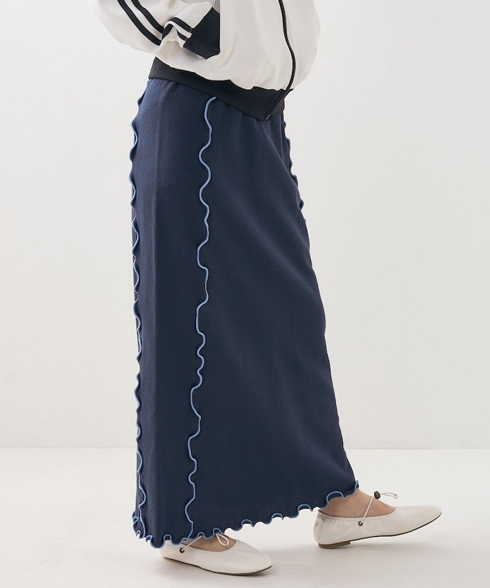 【フリークスストア/FREAK'S STORE】の配色メロー スウェットスカート 24SS インテリア・キッズ・メンズ・レディースファッション・服の通販 founy(ファニー) 　ファッション　Fashion　レディースファッション　WOMEN　スカート　Skirt　春　Spring　キャップ　Cap　今季　This Season　ジャケット　Jacket　スウェット　Sweat　スニーカー　Sneakers　ビスチェ　Bustier　フェミニン　Feminine　プリント　Print　メンズ　Mens　リラックス　Relax　ロング　Long　A/W・秋冬　Aw・Autumn/Winter・Fw・Fall-Winter　S/S・春夏　Ss・Spring/Summer　おすすめ　Recommend　夏　Summer　2024年　2024　2024春夏・S/S　Ss,Spring/Summer,2024　ネイビー|ID: prp329100004568135 ipo3291000000032314902