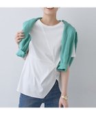 【インディヴィ/INDIVI】の春SALE!【洗える】ねじりデザインTシャツ オフホワイト|ID: prp329100004568138 ipo3291000000032592391