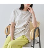 【インディヴィ/INDIVI】の春SALE!【洗える】ねじりデザインTシャツ ベージュ|ID: prp329100004568138 ipo3291000000032592398
