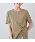 【インディヴィ/INDIVI】の春SALE!【洗える】ねじりデザインTシャツ 人気、トレンドファッション・服の通販 founy(ファニー) ファッション Fashion レディースファッション Fashion for Women トップス・カットソー Cut & Sew Tops シャツ・ブラウス・オフィスカジュアル Elegant Blouses & Button-Ups ロングTシャツ・Tシャツ Longline T-Shirts & Tees おすすめ Recommended / Our Picks アシンメトリー Asymmetrical Style インナー Innerwear サスペンダー Suspenders, Braces シルケット Silket, Silky Cotton ジャケット Jacket, Outerwear スーツ Suit, Formalwear ボトム Bottoms, Lower Wear 春 Spring 洗える Machine Washable 無地 Plain, Solid Color thumbnail カーキ|ID: prp329100004568138 ipo3291000000033283861