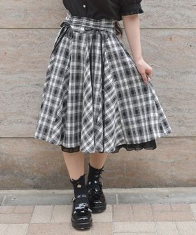 【アクシーズファム/axes femme】のドロストリボンフレア切替スカート 人気、トレンドファッション・服の通販 founy(ファニー) ファッション Fashion レディースファッション WOMEN スカート Skirt おすすめ Recommend セットアップ Set Up パターン Pattern フレア Flare 切替 Switching |ID:prp329100004568144