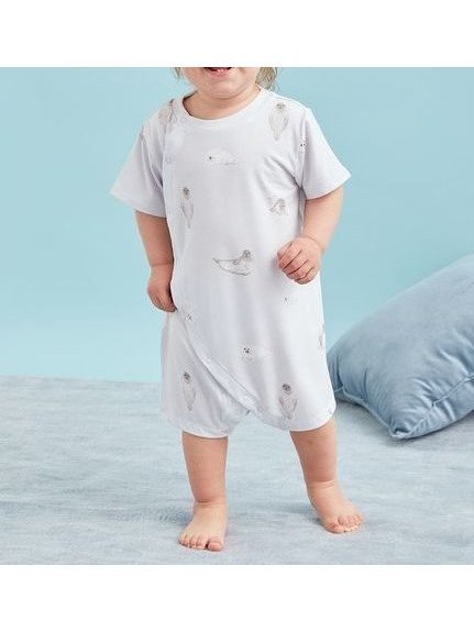【ジェラート ピケ/gelato pique / KIDS】の【BABY】【接触冷感】あざらし柄ロンパース インテリア・キッズ・メンズ・レディースファッション・服の通販 founy(ファニー) 　ファッション　Fashion　キッズファッション　Fashion for Kids　ロンパース　Romper, Jumpsuit　BLU[086]|ID: prp329100004568146 ipo3291000000032971681