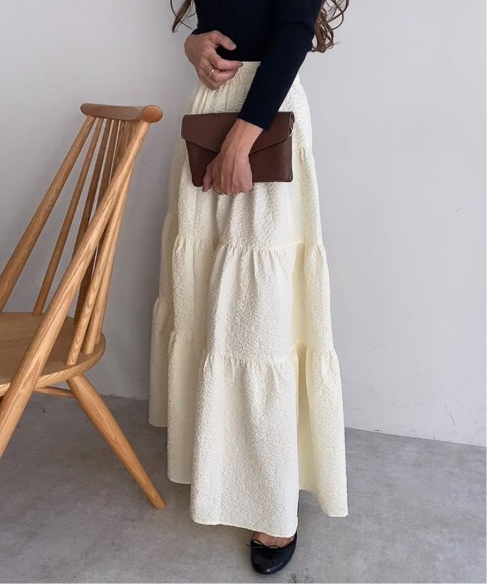 【ジュノア/JUNOAH】のFILLOU ふくれジャガードスカート インテリア・キッズ・メンズ・レディースファッション・服の通販 founy(ファニー) https://founy.com/ ファッション Fashion レディースファッション WOMEN スカート Skirt |ID: prp329100004568172 ipo3291000000032315430