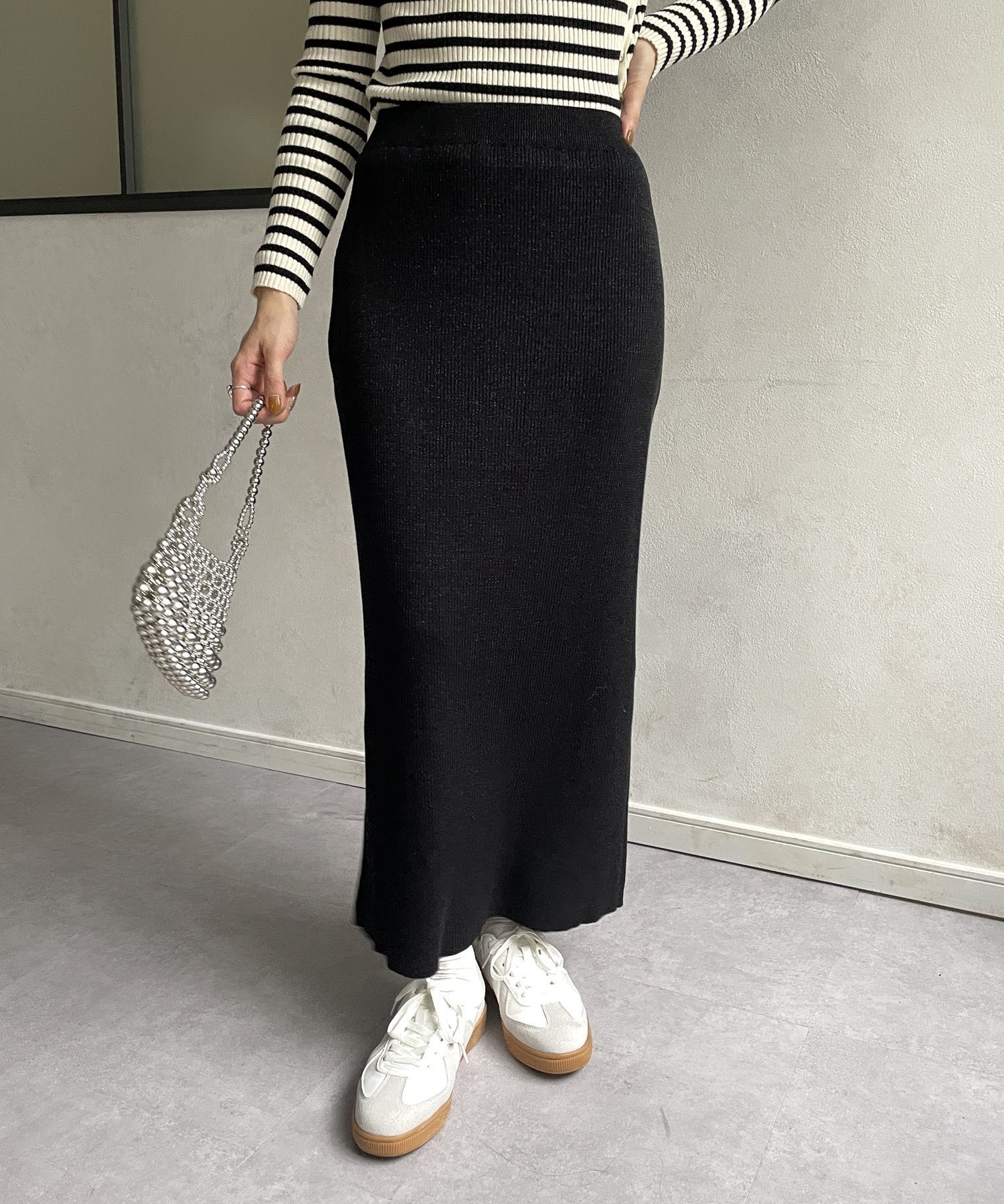 【ゼヴォン/Thevon】のラメリブニットナロースカート 人気、トレンドファッション・服の通販 founy(ファニー) 　ファッション　Fashion　レディースファッション　WOMEN　スカート　Skirt　2024年　2024　2024-2025秋冬・A/W　Aw/Autumn/Winter/Fw/Fall/2024-2025　おすすめ　Recommend　ジャケット　Jacket　スニーカー　Sneakers　ダウン　Down　リブニット　Rib Knit　エレガント 上品　Elegant　A/W・秋冬　Aw・Autumn/Winter・Fw・Fall-Winter　 other-1|ID: prp329100004568183 ipo3291000000032315553