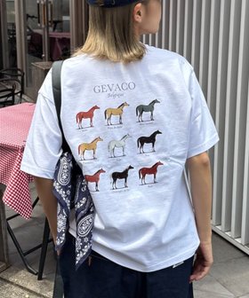 【チャオパニックティピー/CIAOPANIC TYPY】の【GEVACO】グラフィック馬図鑑半袖TEE 人気、トレンドファッション・服の通販 founy(ファニー) ファッション Fashion レディースファッション WOMEN トップス・カットソー Tops/Tshirt グラフィック Graphic デニム Denim フロント Front プリント Print 半袖 Short Sleeve レース Race ワーク Work おすすめ Recommend |ID:prp329100004568192