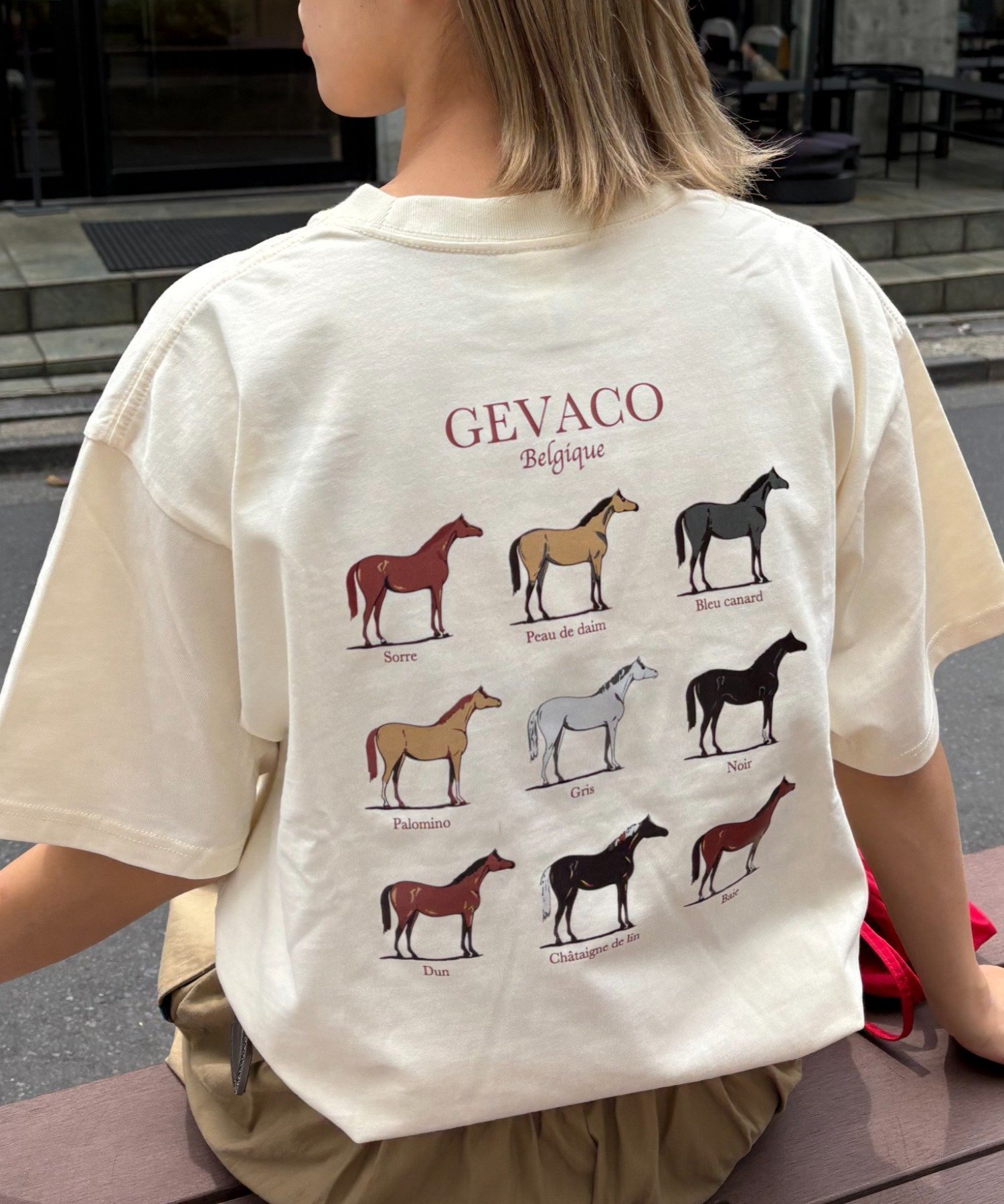 【チャオパニックティピー/CIAOPANIC TYPY】の【GEVACO】グラフィック馬図鑑半袖TEE インテリア・キッズ・メンズ・レディースファッション・服の通販 founy(ファニー) 　ファッション　Fashion　レディースファッション　WOMEN　トップス・カットソー　Tops/Tshirt　グラフィック　Graphic　デニム　Denim　フロント　Front　プリント　Print　半袖　Short Sleeve　レース　Race　ワーク　Work　おすすめ　Recommend　アイボリー|ID: prp329100004568192 ipo3291000000032315665