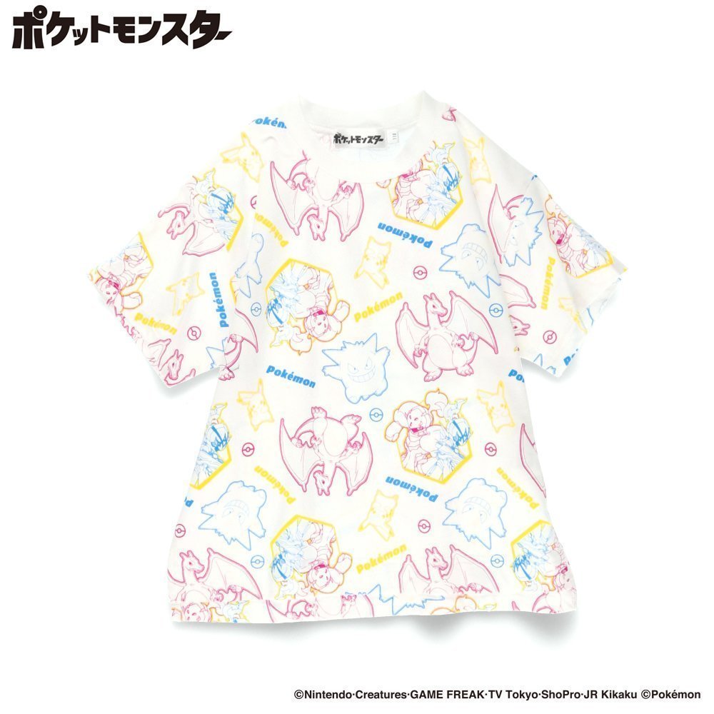 【ブランシェス/branshes / KIDS】の【Pokemon/ポケモン】半袖Tシャツ インテリア・キッズ・メンズ・レディースファッション・服の通販 founy(ファニー) 　ファッション　Fashion　キッズファッション　KIDS　おすすめ　Recommend　グラフィック　Graphic　パジャマ　Pajamas　ポケット　Pocket　半袖　Short Sleeve　夏　Summer　オフホワイト|ID: prp329100004568204 ipo3291000000032315847