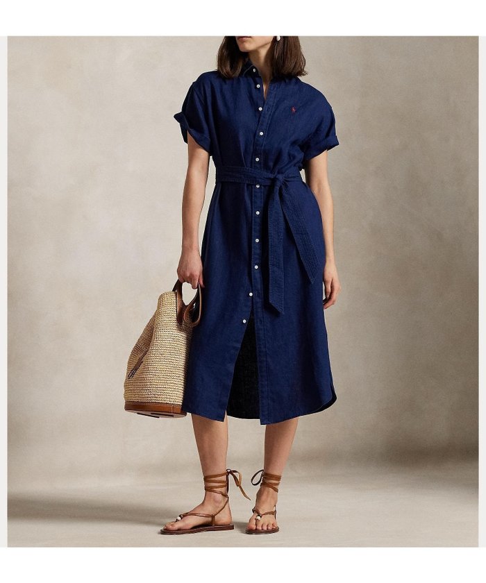 【ラルフローレン/RALPH LAUREN】のリネン ショートスリーブ シャツドレス インテリア・キッズ・メンズ・レディースファッション・服の通販 founy(ファニー) https://founy.com/ ファッション Fashion レディースファッション WOMEN トップス・カットソー Tops/Tshirt シャツ/ブラウス Shirts/Blouses ワンピース Dress ドレス Party Dresses ショート Short ストレート Straight スリット Slit スリーブ Sleeve ドレス Dress フィット Fit プリーツ Pleats ボックス Box ヨーク Yoke ラウンド Round リネン Linen 半袖 Short Sleeve |ID: prp329100004568235 ipo3291000000032316214