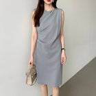 【ココモモ/COCOMOMO】のタイト ワンピース 着痩せワンピース レディース ノースリーブ 膝丈 セクシー 人気、トレンドファッション・服の通販 founy(ファニー) ファッション Fashion レディースファッション Fashion for Women ワンピース Dresses おすすめ Recommended / Our Picks ストレッチ Stretch, Stretchy Fabric セレモニー Ceremony ドレープ Drape, Draping Fabric ノースリーブ Sleeveless, No-Sleeve フォーマル Formal, Dressy ペンシル Pencil, Pencil Skirt エレガント 上品 Elegant thumbnail ブルー・グレー|ID: prp329100004568255 ipo3291000000033556450