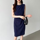 【ココモモ/COCOMOMO】のタイト ワンピース 着痩せワンピース レディース ノースリーブ 膝丈 セクシー 人気、トレンドファッション・服の通販 founy(ファニー) ファッション Fashion レディースファッション Fashion for Women ワンピース Dresses おすすめ Recommended / Our Picks ストレッチ Stretch, Stretchy Fabric セレモニー Ceremony ドレープ Drape, Draping Fabric ノースリーブ Sleeveless, No-Sleeve フォーマル Formal, Dressy ペンシル Pencil, Pencil Skirt エレガント 上品 Elegant thumbnail ネイビー|ID: prp329100004568255 ipo3291000000033556455
