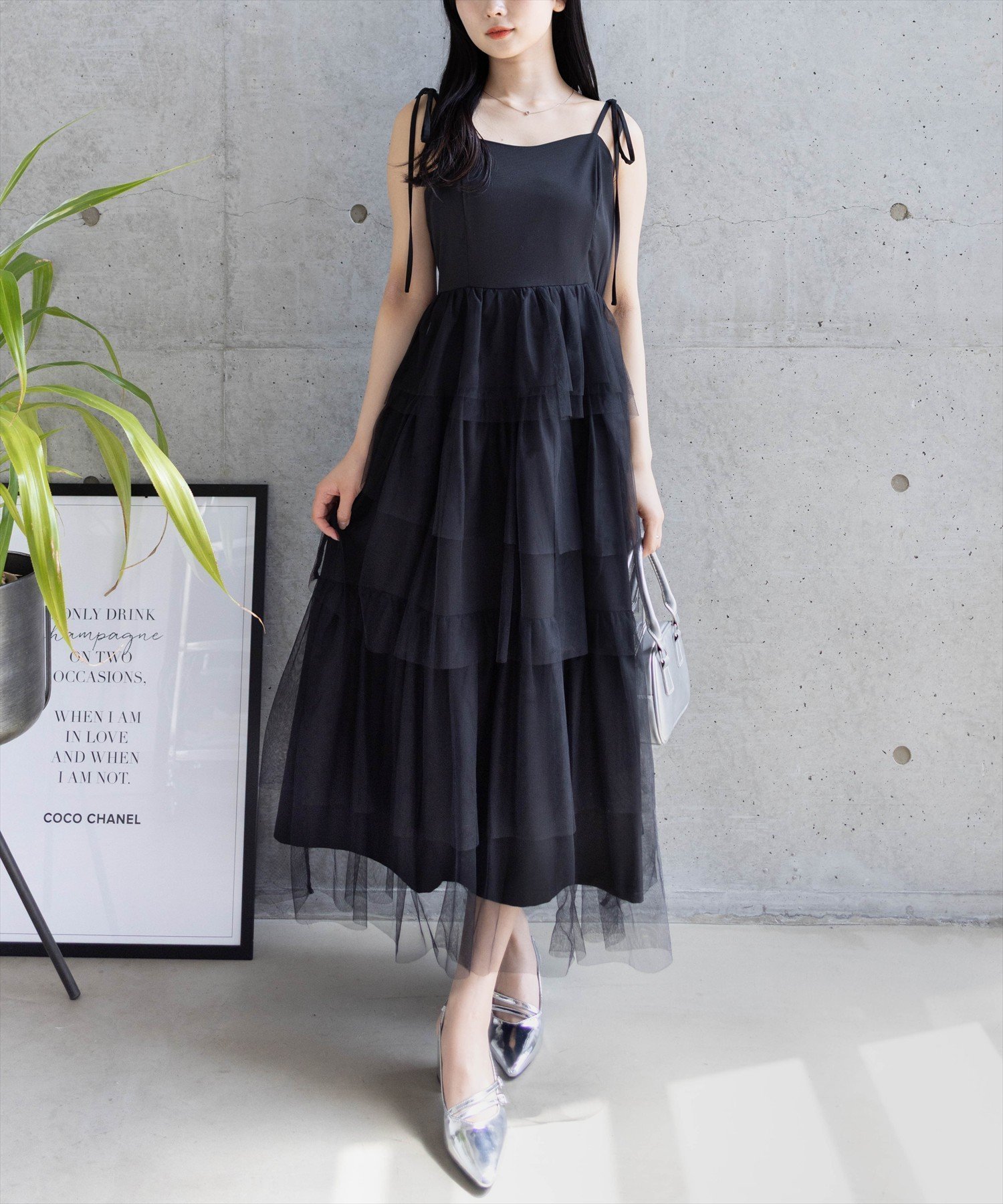 【クリア/clear】のチュールティアードキャミワンピース 人気、トレンドファッション・服の通販 founy(ファニー) 　ファッション　Fashion　レディースファッション　WOMEN　ワンピース　Dress　キャミワンピース　No Sleeve Dresses　おすすめ　Recommend　インナー　Inner　カーディガン　Cardigan　ジャケット　Jacket　チュール　Tulle　リボン　Ribbon　 other-1|ID: prp329100004568275 ipo3291000000032316641