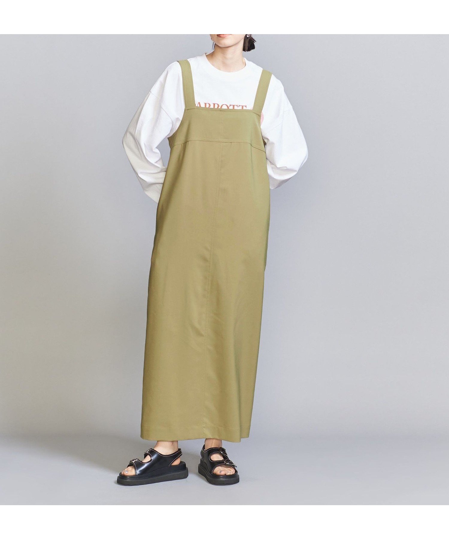 【その他のブランド/Other】のIライン ノットワンピース インテリア・キッズ・メンズ・レディースファッション・服の通販 founy(ファニー) 　ファッション　Fashion　レディースファッション　Fashion for Women　ワンピース　Dresses　おすすめ　Recommended / Our Picks　インナー　Innerwear　チュール　Tulip, Tulip Motif　ツイル　Twist, Twisted Detail　ポケット　Pocket, Pocket Detail　レース　Lace, Lace Fabric　春　Spring　OLIVE|ID: prp329100004568324 ipo3291000000032714407