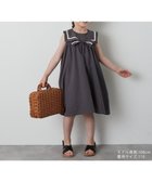 【リジェール/riziere / KIDS】の【リンクコーデ】配色ラインリボンノースリーブワンピース CHARCOAL|ID: prp329100004568326 ipo3291000000032581558