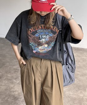 【シーピーシーエム/CPCM】のパウダー加工ヴィンテージライクT 人気、トレンドファッション・服の通販 founy(ファニー) ファッション Fashion レディースファッション WOMEN おすすめ Recommend デニム Denim パウダー Powder リアル Real ワイド Wide ヴィンテージ Vintage |ID:prp329100004568374