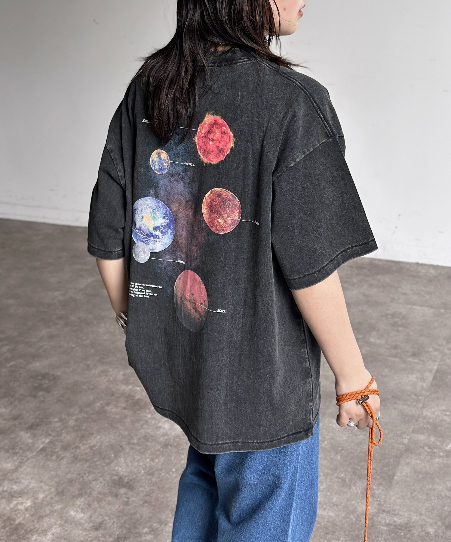 【シーピーシーエム/CPCM】のパウダー加工ヴィンテージライクT インテリア・キッズ・メンズ・レディースファッション・服の通販 founy(ファニー) 　ファッション　Fashion　レディースファッション　WOMEN　おすすめ　Recommend　デニム　Denim　パウダー　Powder　リアル　Real　ワイド　Wide　ヴィンテージ　Vintage　グレー|ID: prp329100004568374 ipo3291000000032317720