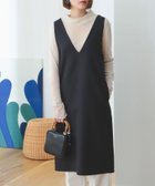 【その他のブランド/Other】のB MING by BEAMS / Vネック ジャンパースカート BLACK|ID: prp329100004568385 ipo3291000000032317841