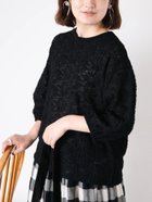 【サマンサモスモス/Samansa Mos2】のコクーンスリーブレーストップス 人気、トレンドファッション・服の通販 founy(ファニー) ファッション Fashion レディースファッション WOMEN トップス・カットソー Tops/Tshirt おすすめ Recommend スリット Slit フラワー Flower レース Race thumbnail ブラック|ID: prp329100004568411 ipo3291000000032318212