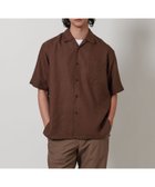 【ユナイテッドアローズ/UNITED ARROWS / MEN】のツイル オープンカラー ショートスリーブシャツ DK.BROWN|ID: prp329100004568414 ipo3291000000032973269