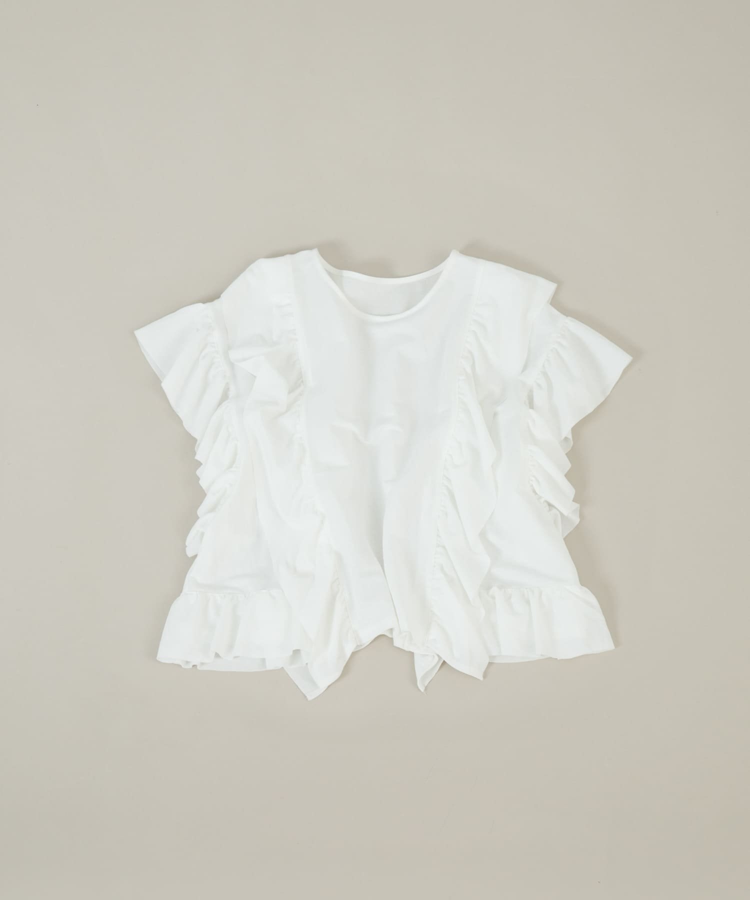 【ラート/LAATO】のfrill frill tee インテリア・キッズ・メンズ・レディースファッション・服の通販 founy(ファニー) 　ファッション　Fashion　レディースファッション　Fashion for Women　コンパクト　Compact, Small Size　今季　This Season, Current Season　スリーブ　Sleeve, Long Sleeve / Short Sleeve　トレンド　Trend, Trending Now　なめらか　Smooth, Silky Texture　バランス　Balance, Style Balance　フリル　Frill, Ruffle　フレンチ　French, French Style　S/S・春夏　SS, Spring/Summer, Warm Season　夏　Summer　エレガント 上品　Elegant　2025年　2025　2025春夏・S/S　Spring/Summer 2025 SS25　パール|ID: prp329100004568440 ipo3291000000033583686