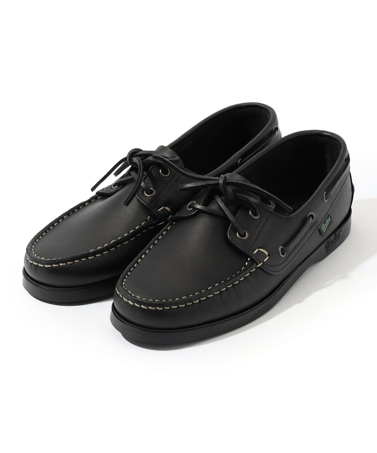 【トゥモローランド/TOMORROWLAND / MEN】のParaboot BARTH レザー デッキシューズ インテリア・キッズ・メンズ・レディースファッション・服の通販 founy(ファニー) 　ファッション　Fashion　メンズファッション　Fashion for Men　シューズ・靴　Shoes　ブーツ・ショートブーツ　Boots & Booties　シューズ　Shoes, Footwear　シンプル　Simple, Minimal　スタンダード　Standard, Basic　フランス　France, French　19 ブラック|ID: prp329100004568455 ipo3291000000032987783