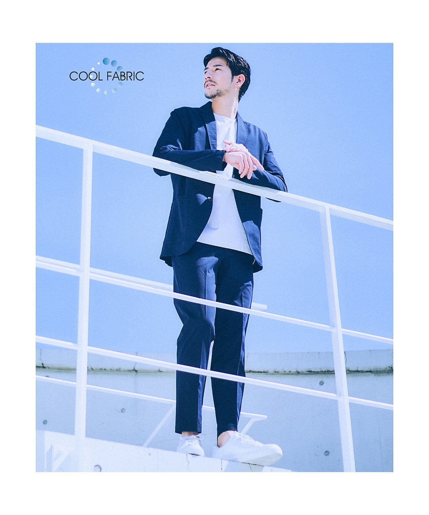 【アバハウス/ABAHOUSE / MEN】の【上下2点セット/セットアップ対応】接触冷感 セットアップ/スーツ / ジャケッ インテリア・キッズ・メンズ・レディースファッション・服の通販 founy(ファニー) 　ファッション　Fashion　メンズファッション　Men's Style Online　セットアップ　Setup/Men　洗える　Washable　ジャケット　Jacket　ストレッチ　Stretch　スニーカー　Sneakers　スラックス　Slacks　スーツ　Suit　セットアップ　Set Up　ドローコード　Draw Cord　フォーマル　Formal　ポロシャツ　Polo Shirt　おすすめ　Recommend　ビジネス 仕事 通勤　Business　ネイビー|ID: prp329100004568462 ipo3291000000032646611