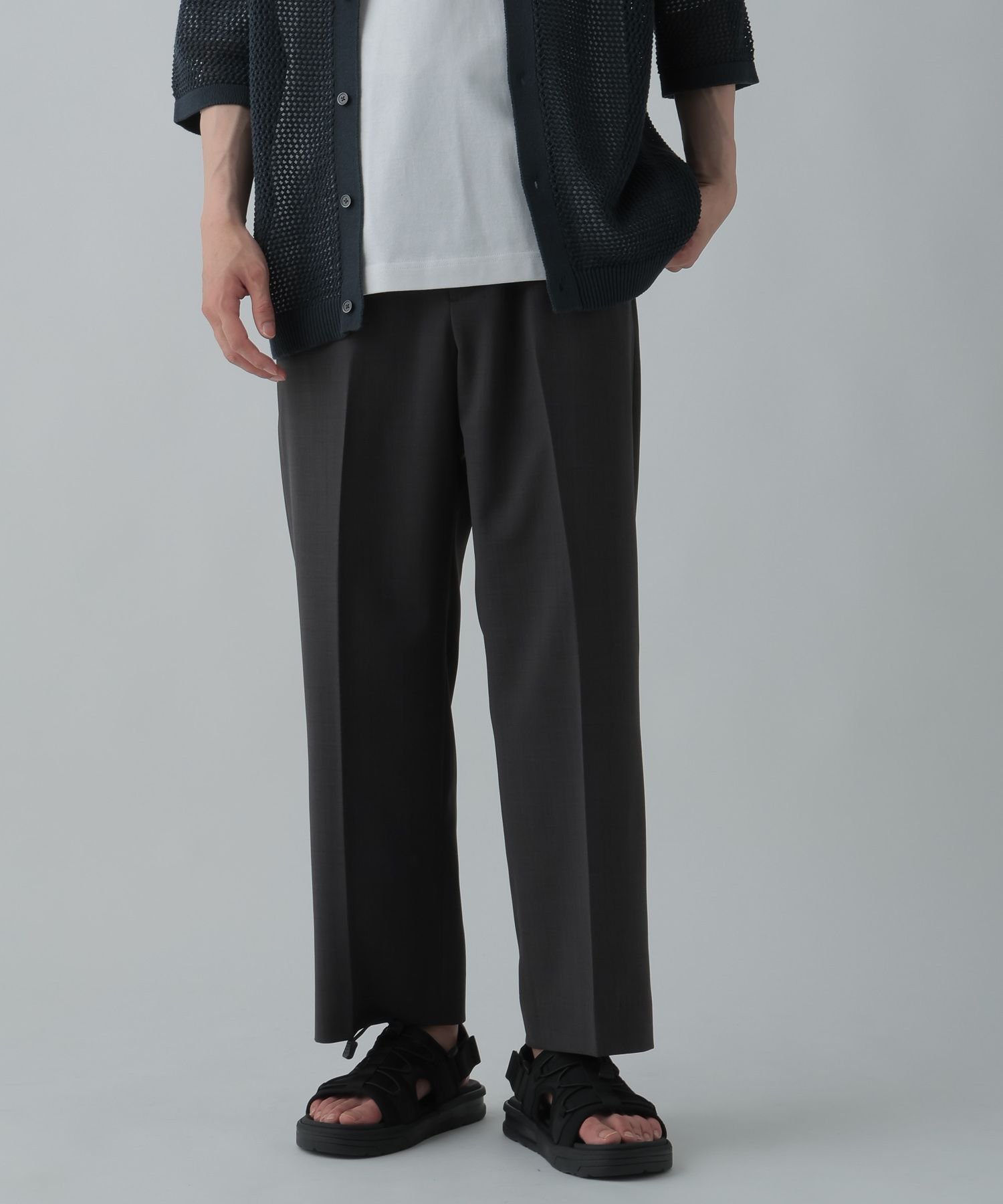 【グローバルワーク/GLOBAL WORK / MEN】の快適サマークリーンイージーパンツ/CLEAN MODE/321230 インテリア・キッズ・メンズ・レディースファッション・服の通販 founy(ファニー) 　ファッション　Fashion　メンズファッション　MEN　ボトムス　Bottoms/Men　ストレート　Straight　テーパード　Tapered　フィット　Fit　リラックス　Relax　スミクロ18|ID: prp329100004568468 ipo3291000000032374468
