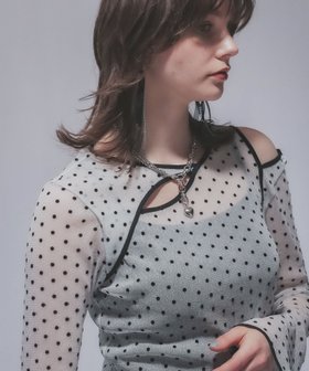【ハレ/HARE】のドットガラシアーT 人気、トレンドファッション・服の通販 founy(ファニー) ファッション Fashion レディースファッション WOMEN おすすめ Recommend インナー Inner ウェーブ Wave ジャケット Jacket ストレート Straight トレンド Trend ドット Dot ビスチェ Bustier ワイド Wide |ID:prp329100004568480