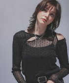 【ハレ/HARE】のドットガラシアーT 人気、トレンドファッション・服の通販 founy(ファニー) ファッション Fashion レディースファッション WOMEN おすすめ Recommend インナー Inner ウェーブ Wave ジャケット Jacket ストレート Straight トレンド Trend ドット Dot ビスチェ Bustier ワイド Wide thumbnail ブラック09|ID: prp329100004568480 ipo3291000000032319194