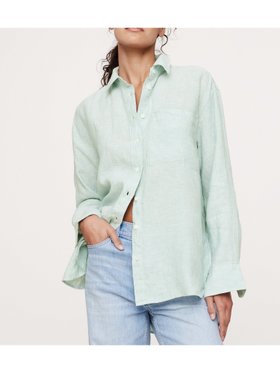 【バナナ リパブリック/BANANA REPUBLIC】のオーバーサイズ リネン シャツ 人気、トレンドファッション・服の通販 founy(ファニー) ファッション Fashion レディースファッション Fashion for Women トップス・カットソー Cut & Sew Tops シャツ・ブラウス・オフィスカジュアル Elegant Blouses & Button-Ups プリント Print, Printed Pattern リネン Linen, Linen Fabric |ID:prp329100004568578