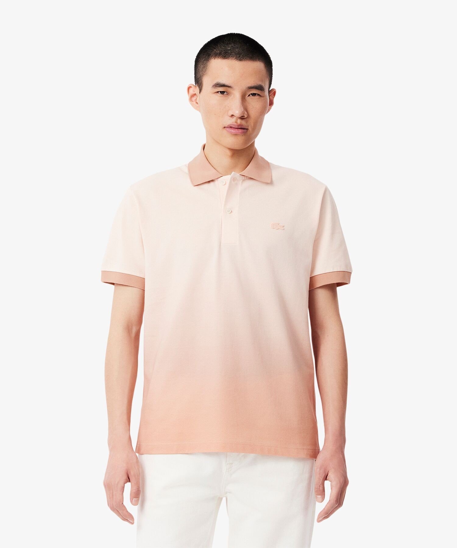【ラコステ/LACOSTE / MEN】のL.12.12グラデーション 半袖ポロシャツ 人気、トレンドファッション・服の通販 founy(ファニー) 　ファッション　Fashion　メンズファッション　Fashion for Men　グラデーション　Gradient, Ombre　パール　Pearl, Pearl Accent　ポロシャツ　Polo Shirt, Collared Tee　半袖　Short Sleeve, Half Sleeve　夏　Summer　春　Spring　S/S・春夏　SS, Spring/Summer, Warm Season　鹿の子　Piqué, Kanoko Fabric　 other-1|ID: prp329100004568585 ipo3291000000033004582