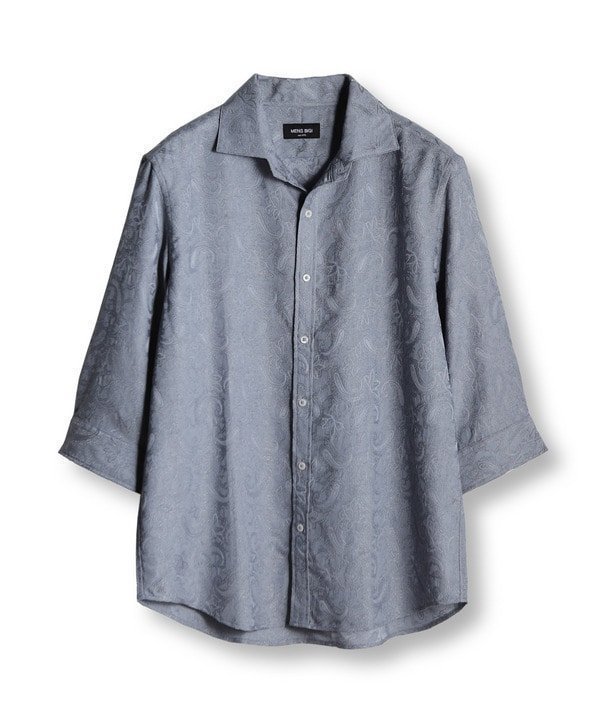 【メンズビギトーキョー/Men's Bigi / MEN】のペイズリージャガード七分袖シャツ 人気、トレンドファッション・服の通販 founy(ファニー) 　ファッション　Fashion　メンズファッション　Fashion for Men　インナー　Innerwear　クラシカル　Classical, Vintage-Inspired　シャンブレー　Chambray, Denim-Like Fabric　ジャケット　Jacket, Outerwear　スタイリッシュ　Stylish, Fashionable　とろみ　Fluid, Flowy Fabric　バランス　Balance, Style Balance　ペイズリー　Paisley, Ethnic Pattern　リラックス　Relax, Relaxed Fit　 other-1|ID: prp329100004568589 ipo3291000000032755207