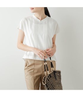 【ニューヨーカー/NEWYORKER】のラフブロードクロス ピンタックブラウス 人気、トレンドファッション・服の通販 founy(ファニー) ファッション Fashion レディースファッション WOMEN トップス・カットソー Tops/Tshirt シャツ/ブラウス Shirts/Blouses ベーシック Basic |ID:prp329100004568629