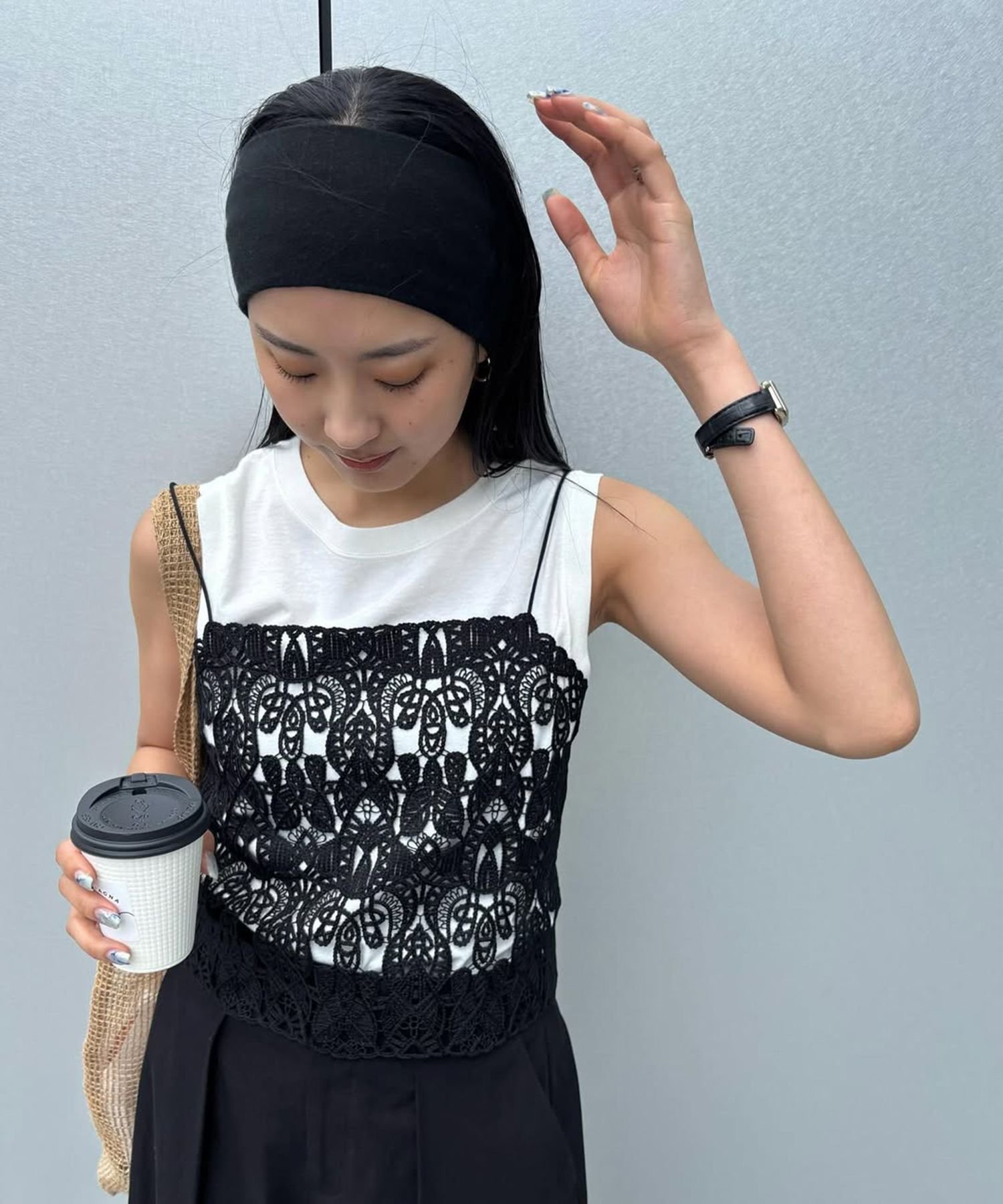 【バビロン/BABYLONE / KIDS】のコード刺繍キャミ インテリア・キッズ・メンズ・レディースファッション・服の通販 founy(ファニー) 　ファッション　Fashion　キッズファッション　KIDS　キャミ　Cami　キャミソール　Camisole　クロシェ　Crochet　シンプル　Simple　チェーン　Chain　トレンド　Trend　今季　This Season　再入荷　Restock/Back In Stock/Re Arrival　ブラック19|ID: prp329100004568640 ipo3291000000032321058
