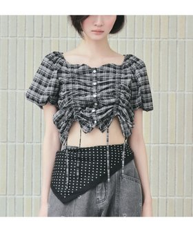 【ヘザー/Heather】の2WAYドロストブラウス(半袖) 人気、トレンドファッション・服の通販 founy(ファニー) ファッション Fashion レディースファッション WOMEN トップス・カットソー Tops/Tshirt シャツ/ブラウス Shirts/Blouses オフショルダー Off Shoulder スクエア Square デニム Denim フロント Front 半袖 Short Sleeve |ID:prp329100004568642