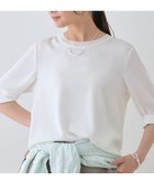 【インディヴィ/INDIVI】の【洗える/5分袖】シルク風素材オフィスブラウス ホワイト|ID: prp329100004568645 ipo3291000000032586587
