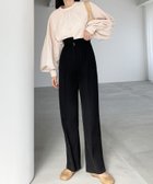 【ジュノア/JUNOAH】のベルト付ハイウエストパンツ 人気、トレンドファッション・服の通販 founy(ファニー) ファッション Fashion レディースファッション WOMEN パンツ Pants ベルト Belts thumbnail ブラック|ID: prp329100004568873 ipo3291000000032323721