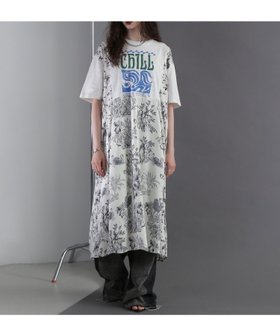 【ローズバッド/ROSE BUD】のOKIRAKU*ROSEBUD/リメイクライク ドッキング グラフィック ワンピース 人気、トレンドファッション・服の通販 founy(ファニー) ファッション Fashion レディースファッション WOMEN ワンピース Dress インナー Inner カットソー Cut And Sew グラフィック Graphic サテン Satin トレンド Trend ドッキング Docking パターン Pattern フォルム Form プリント Print リメイク Remake リラックス Relax 日本製 Made In Japan 夏 Summer |ID:prp329100004568886