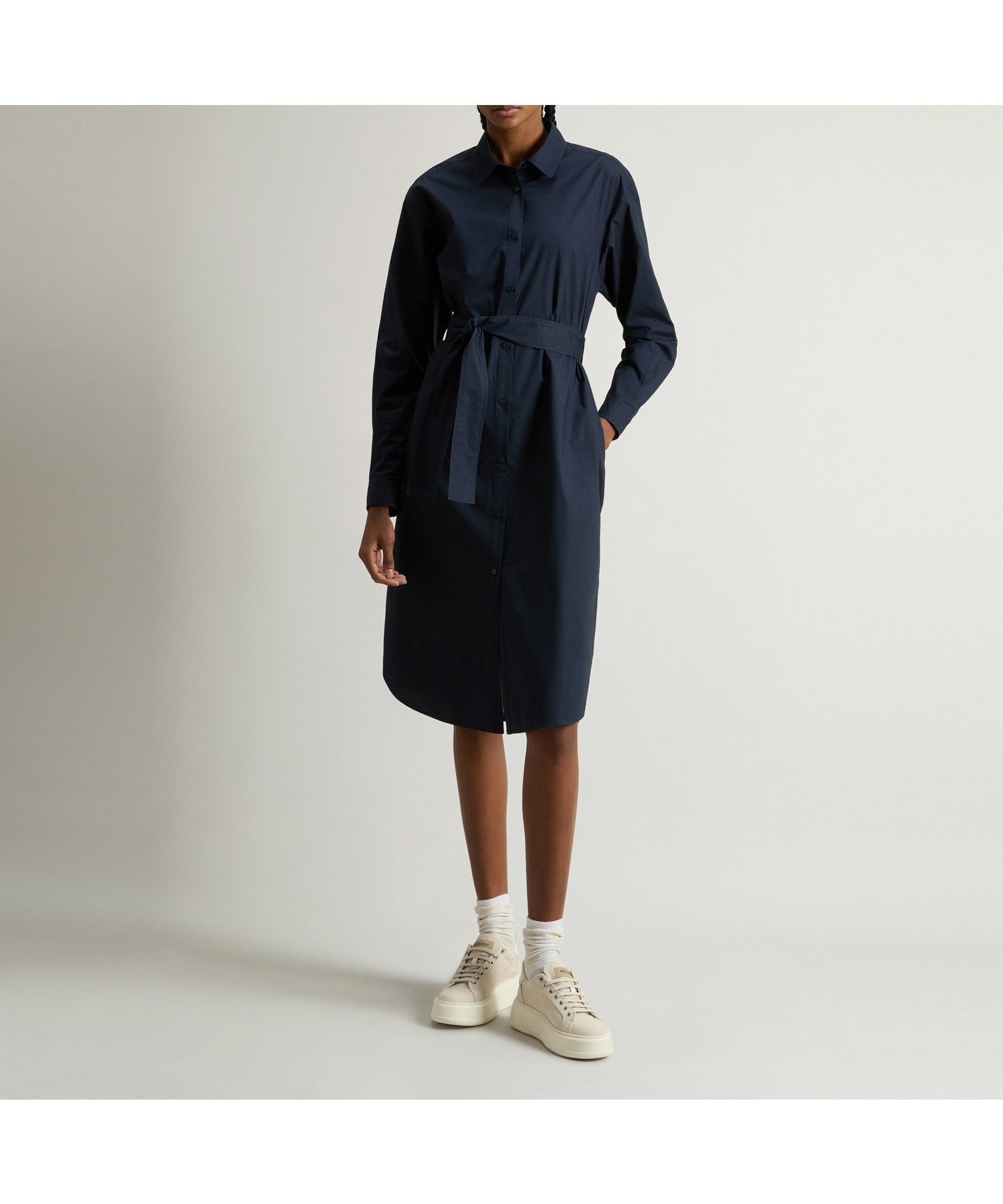 【ウールリッチ/WOOLRICH】の【公式】ベルテッド シャツ ドレス インテリア・キッズ・メンズ・レディースファッション・服の通販 founy(ファニー) 　ファッション　Fashion　レディースファッション　WOMEN　トップス・カットソー　Tops/Tshirt　シャツ/ブラウス　Shirts/Blouses　ワンピース　Dress　ドレス　Party Dresses　スリット　Slit　ドレス　Dress　フェミニン　Feminine　ベスト　Vest　MELTON BLUE|ID: prp329100004568921 ipo3291000000032324058