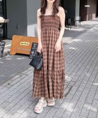 【イング/INGNI】のホルターネックチェック柄シャーリングワンピース 人気、トレンドファッション・服の通販 founy(ファニー) ファッション Fashion レディースファッション Ladies' Fashion Online ワンピース Dress インナー Inner キャミワンピース Cami Dress シャーリング Shirring ジャケット Jacket チェック Check フェミニン Feminine ロング Long おすすめ Recommend 夏 Summer thumbnail ブラウン/チェック|ID: prp329100004568923 ipo3291000000032644257