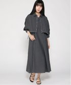 【イング/INGNI】のINGNI/ドロストシャツ×ワンピース 人気、トレンドファッション・服の通販 founy(ファニー) ファッション Fashion レディースファッション WOMEN ワンピース Dress アンサンブル Ensemble バランス Balance ロング Long thumbnail チャコールグレー|ID: prp329100004568930 ipo3291000000032324113