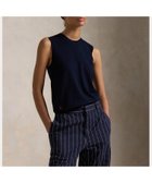 【ラルフローレン/RALPH LAUREN】のスリーブレス クルーネック セーター 400ブルー|ID: prp329100004568951 ipo3291000000032658687